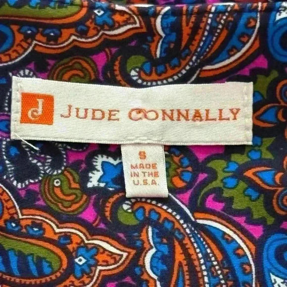 JUDE CONNALLY Beth Dress  Sleeveless Multicolor Paisley Sheath  Women’s S - Picture 6 of 7